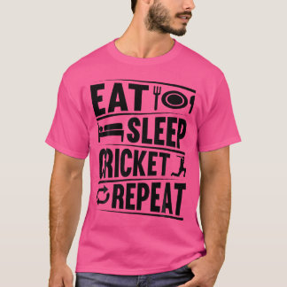 Camiseta Coma Cricket Repetit Cricketing Jogando Cricho
