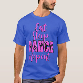 Camiseta Coma Dança Repita Dança Inspirada Mãe Garota Mus