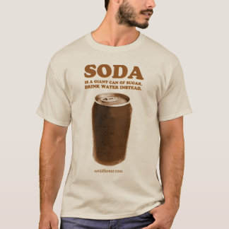 Camiseta Coma diferente: Não beba a soda