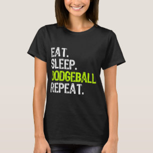 Camiseta Coma Dodgeball Repetidor Repetitivo Jogador de Rep