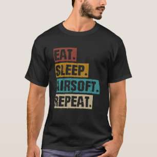 Camiseta Coma Dorme Airsoft Repita Airsoft Vintage