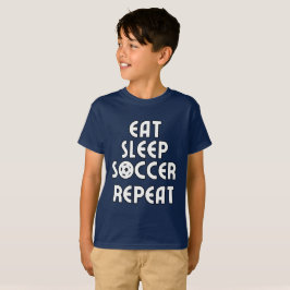 Camiseta Coma, Dorme, Futebol, Repita
