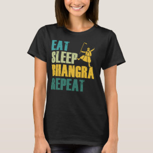 Camiseta Coma Dormir Bhangra Repita Dança Divertida Punjabi