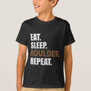 Camiseta Coma Dormir Boulder Repetir Sala de Escalada Es