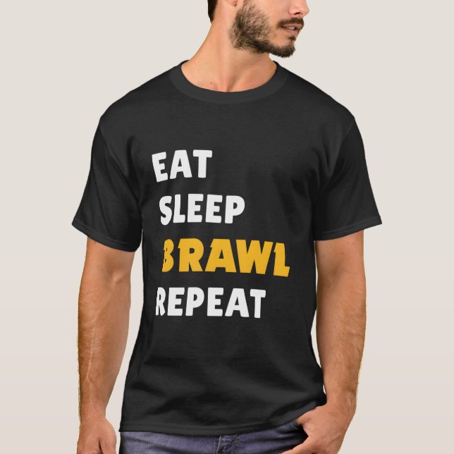 Camiseta Coma Dormir Briga Repetir Ver 2 (Frente)