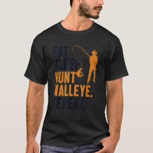 Camiseta Coma Dormir Caça Lúcio Repetir Iscas Perca America