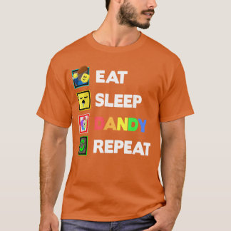 Camiseta Coma Dormir Dandy Repetir Decoração de Aniversário