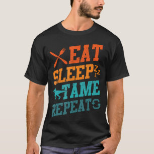 Camiseta Coma Dormir Domar Repetir Ca Dinosaur Trex Amantes