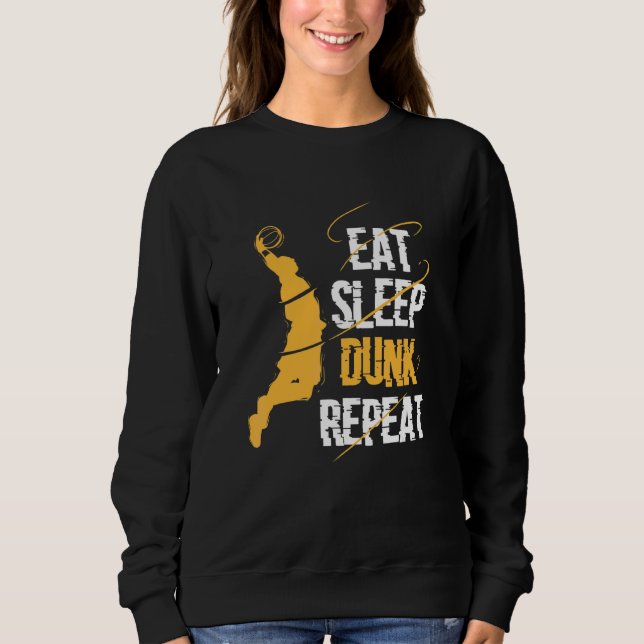 Camiseta Coma Dormir Dunk Repetir Basquete (Frente)