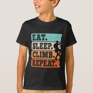 Camiseta Coma Dormir Escalar Repetir Escalada Bouldering Eu