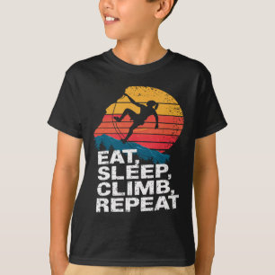 Camiseta Coma Dormir Escalar Repetir - Escalada e Escalada
