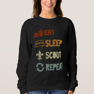 Camiseta Coma Dormir Escoteiro Repita Para Desenhos de Entu