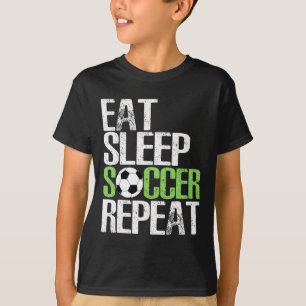 Camiseta Coma Dormir Futebol Repetir Presente Legal Esporte