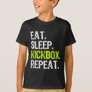 Camiseta Coma Dormir Kickbox Repetir Kickboxing Kick Boxing