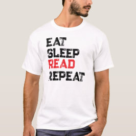 Camiseta COMA DORMIR LER REPITA, Amantes de Livros