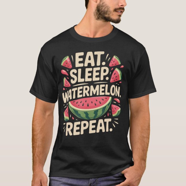 Camiseta Coma Dormir Melancia (Frente)