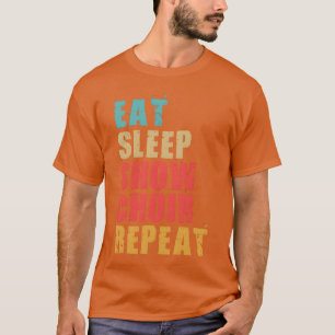 Camiseta Coma Dormir Mostrar Coro Repetir Motivacional Ace0