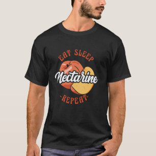 Camiseta Coma Dormir Nectarina Repita Vegan Vegetariano Die