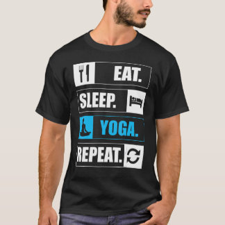 Camiseta Coma Dormir Yoga Repetir Professor Legal Espiritu