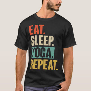 Camiseta Coma Dormir Yoga Repita   Exercício de Meditação V