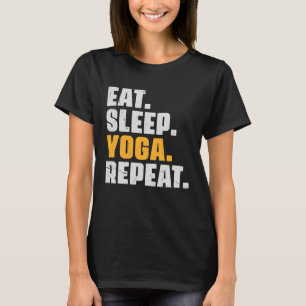 Camiseta Coma Dormir Yoga Repita   Meditação Exercício Anti