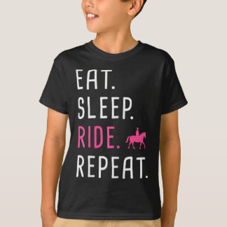 Camiseta Coma. Durma. Ande. Repita. Funny Horseback