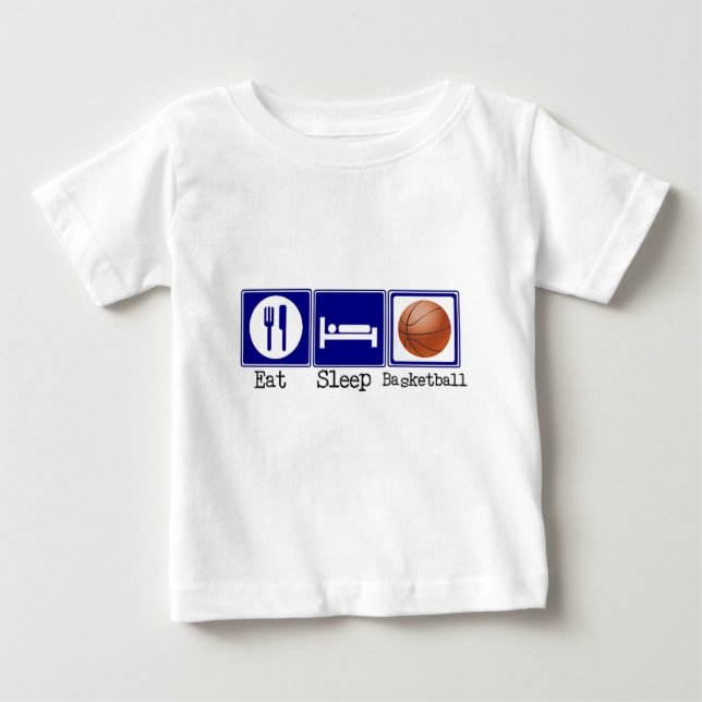 Camiseta Coma, durma, basquetebol (Frente)