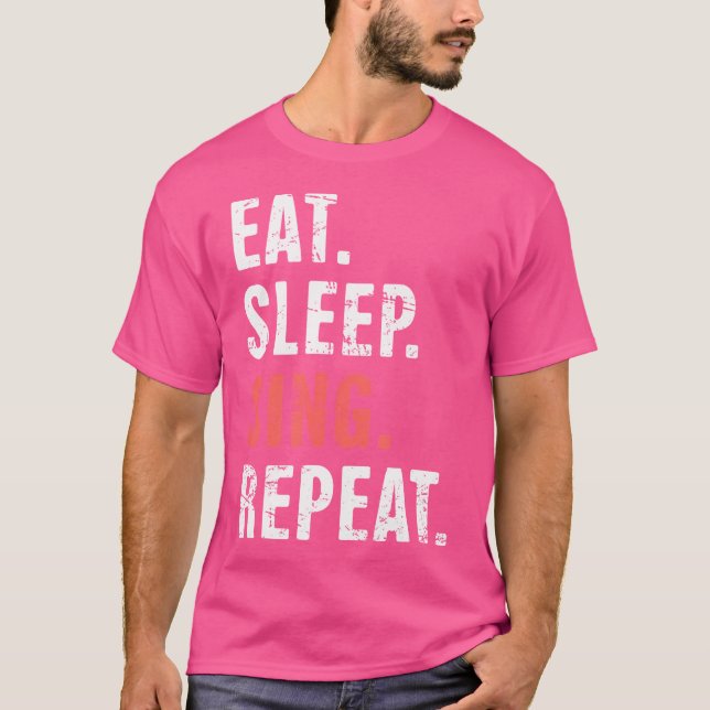 Camiseta Coma. Durma. Cante. Repita. Teatro Musical (Frente)