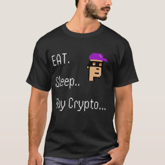 Camiseta Coma. Durma. Criptografia de comprar - Arte de pix