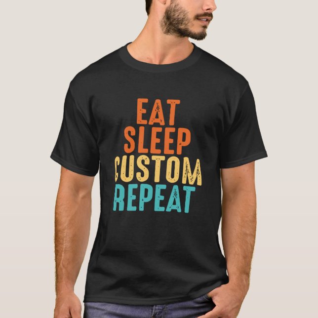 Camiseta Coma Durma Cultive Um Jardim Repita (Frente)