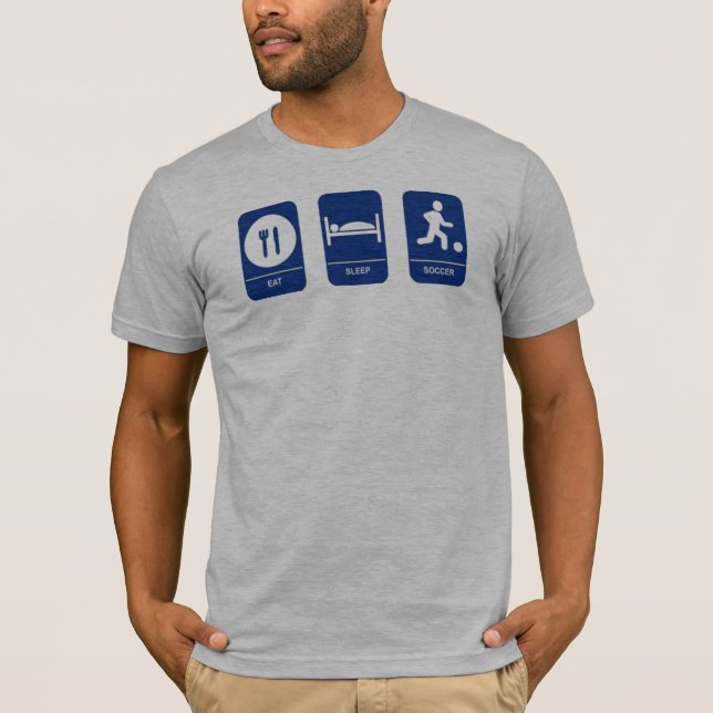 Camiseta Coma, durma, futebol (Frente)