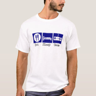 Camiseta Coma, durma, jogo
