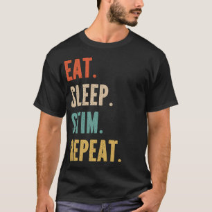 Camiseta Coma. Durma. Stim. Repita. - neurodiversidade tee