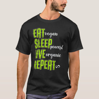 Camiseta Coma Durma Viva Vegano Vegetariano