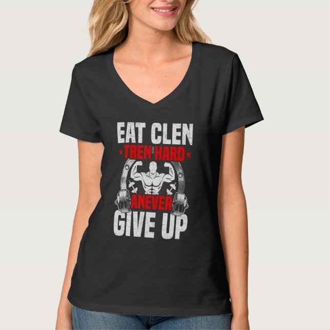 Camiseta Coma Duro Clen Tren Anever Desistir De Criança De  (Frente)