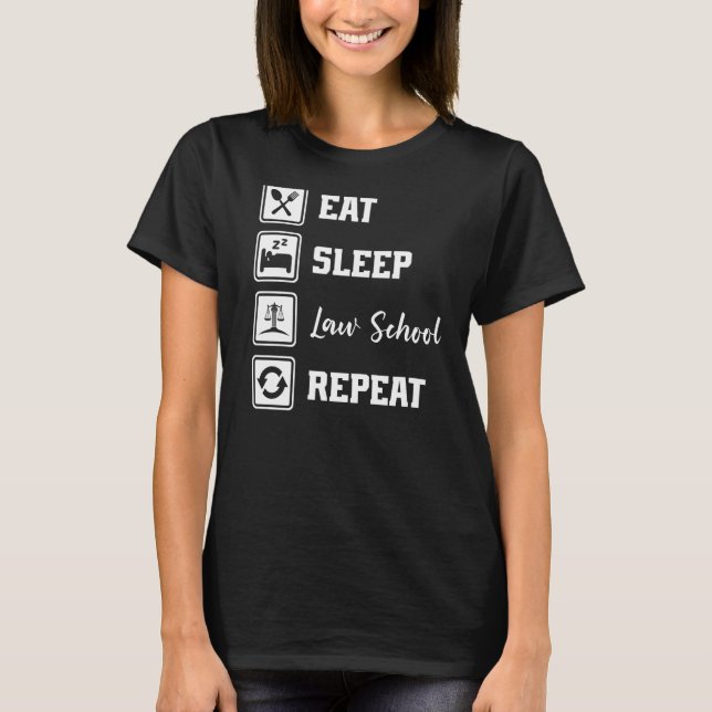 Camiseta Coma Faculdade de Direito do Sono Repórter Advogad (Frente)