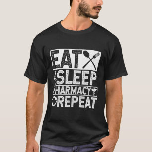 Camiseta Coma Farmácia do Sono Repetir Profissão Doc Sl