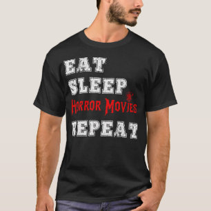 Camiseta Coma filmes de terror de sono Repetir filmes assus
