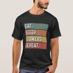 Camiseta Coma Flores Do Sono Repetir Plantas Botânicas De G