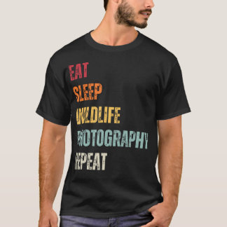 Camiseta Coma Fotografia Vida Selvagem Repita Foto de Anima
