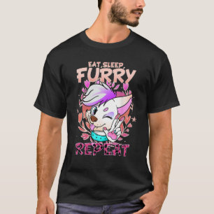 Camiseta Coma Furo do Sono Repetir I Cute Cosplay Fandom