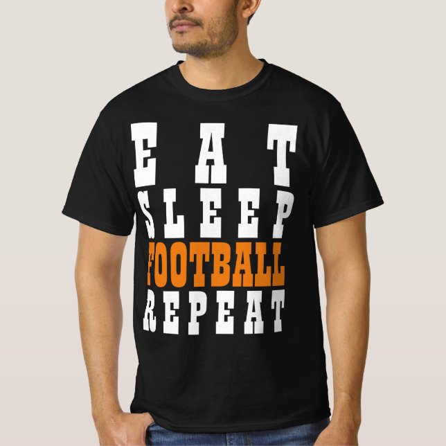 CAMISETA COMA FUTEBOL DORME REPITA (Frente)