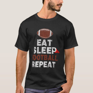 Camiseta Coma futebol Repetitivo Retro Engraçado Foo Americ