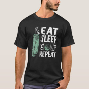 Camiseta Coma Golf De Sono Repita Golfer Golfer Outfi Vinta