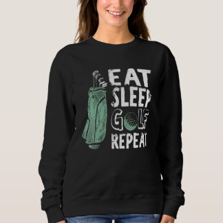 Camiseta Coma Golf De Sono Repita Golfer Golfer Outfi Vinta