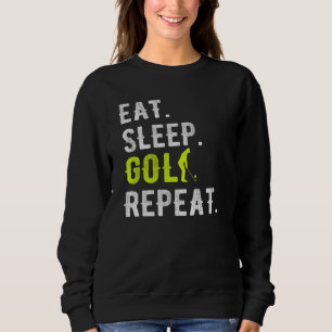 Camiseta Coma Golfe Dormindo Repete Golfe Engraçado Golfe