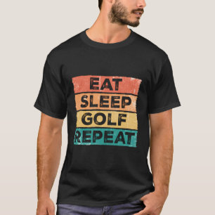 Camiseta Coma Golfe Dormindo Repete Golfe Engraçado Golfe G