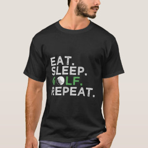 Camiseta Coma Golfe Dormindo Repete Golfe Golfado