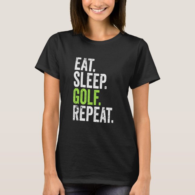 Camiseta Coma Golfe Repetindo Torneio de Golfe (Frente)