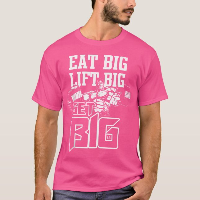 Camiseta Coma Grande Elevação Grande Ganhe Grande Edifício  (Frente)